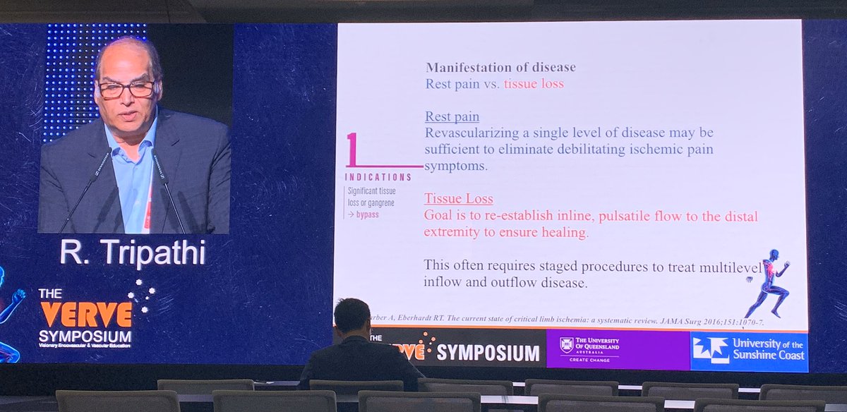 open #vascularsurgery isn’t dead &amp; #bypass is still a solid option for certain patients with critical limb ischemia! excellent talk <a href="/VERVEsymposium/">VERVE Symposium</a> by <a href="/RKTvascular/">Prof Ramesh K Tripathi</a>