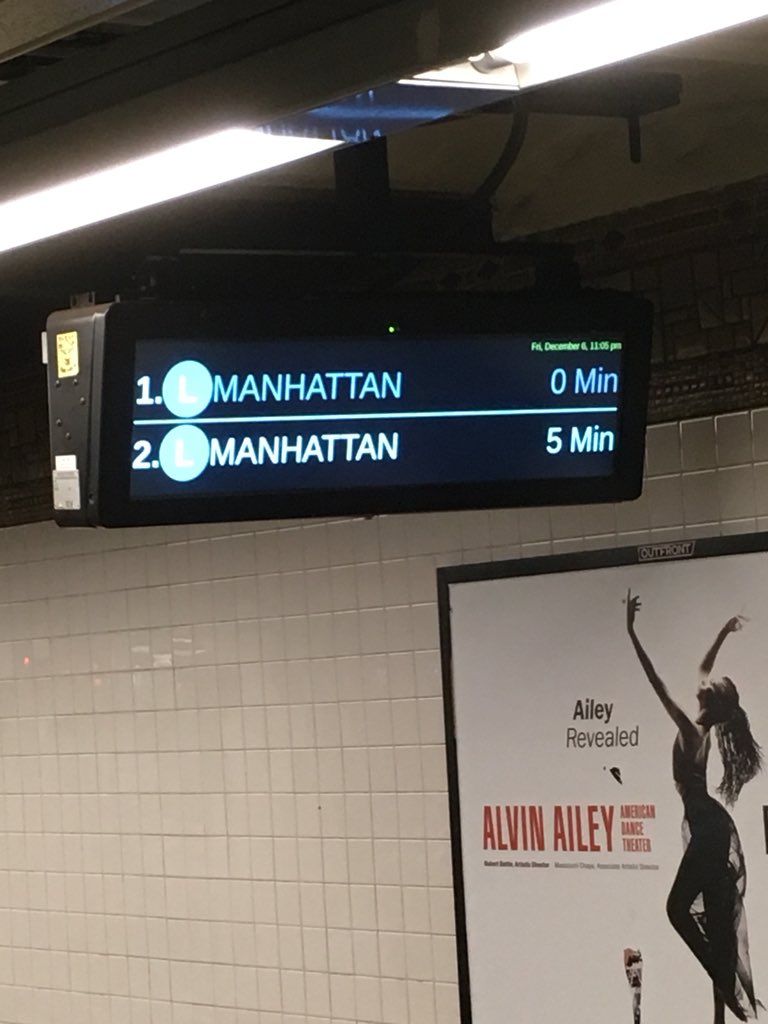 12stTales's tweet photo. 30min stuck waiting for the L to go one stop to 1 Av after an @MTA station agent told me the next Manhattan L would be in one minute back at 10:33. The schedule management for the #Ltrainshutdown is a complete illusion. Literally every time counter has been a lie. https://t.co/SV16uaTuPM
