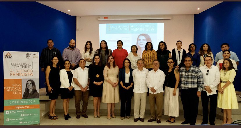 mariluur's tweet photo. El tiempo se va rápido cuando escuchamos a @MiriamHinojosaD  a quien agradezco a nombre del @IEPAC_Yuc compartir sus investigaciones en este recuento histórico de la lucha de las mujeres por la igualdad de derechos  y lo que  falta por hacer.     @AMCEE_AC https://t.co/4cJ01K6tps