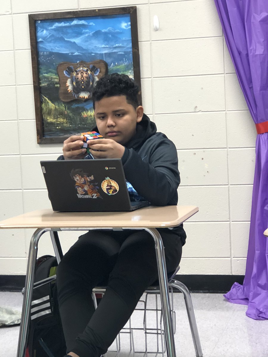 Got to hang out with these kiddos today <a href="/RCEMiddle/">R.C. Edwards Middle</a> . They were showing off their skills with the rubicks cube! #teamRCE #loveourstudents