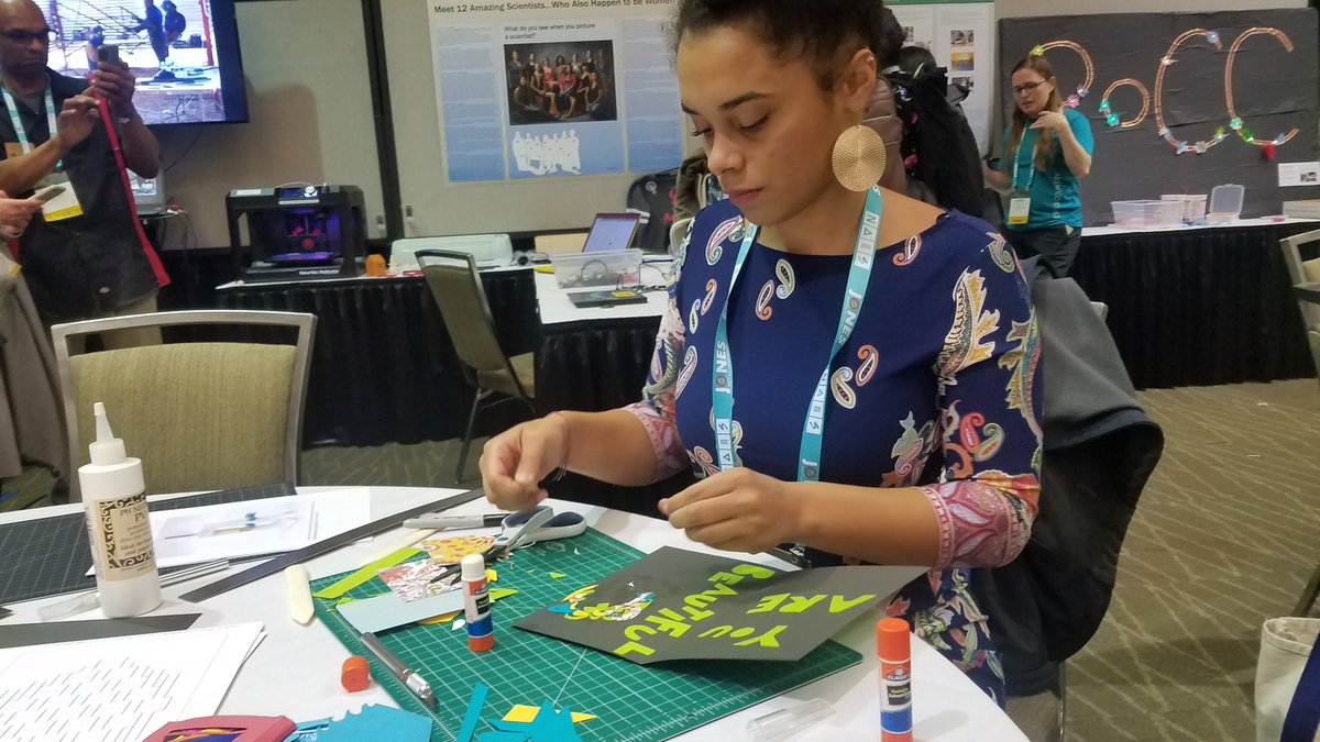 STEAMcksmith's tweet photo. Making, making, and making - oh my! #creativeprocessing #paperengineering #PoCCMakers #NAISPoCC https://t.co/Xh7ojfJfdQ