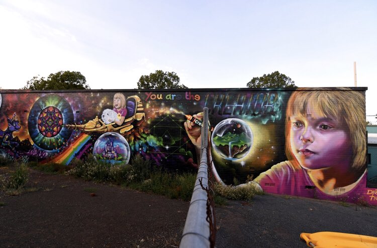 #Mural by Drapl and Treazytreaz #Toowoomba #Australia #art #streetart #graffiti