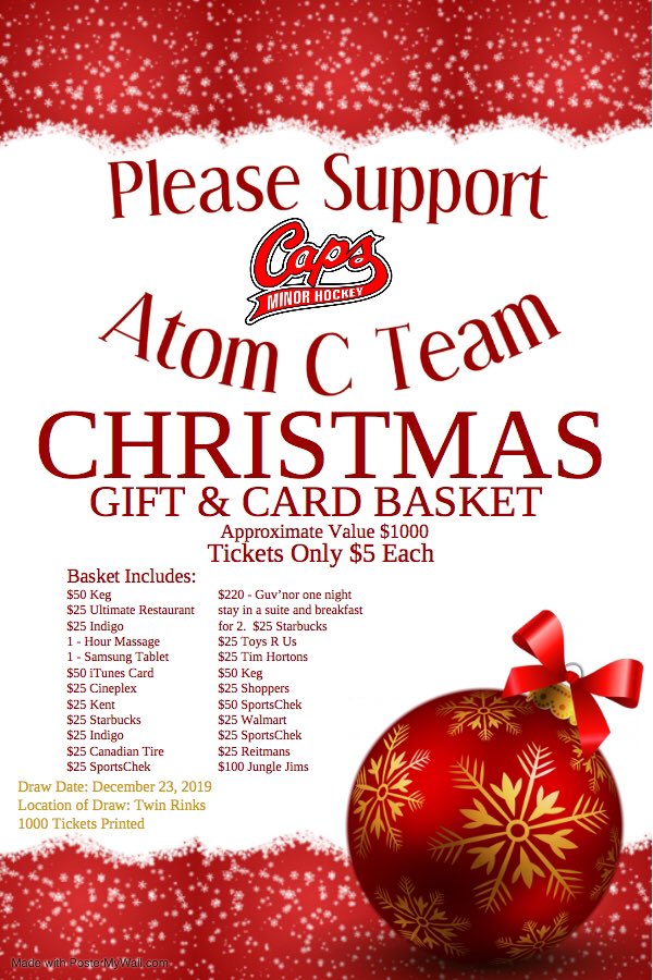 Come see us at Twin Rinks on Saturday and Sunday morning for your tickets!