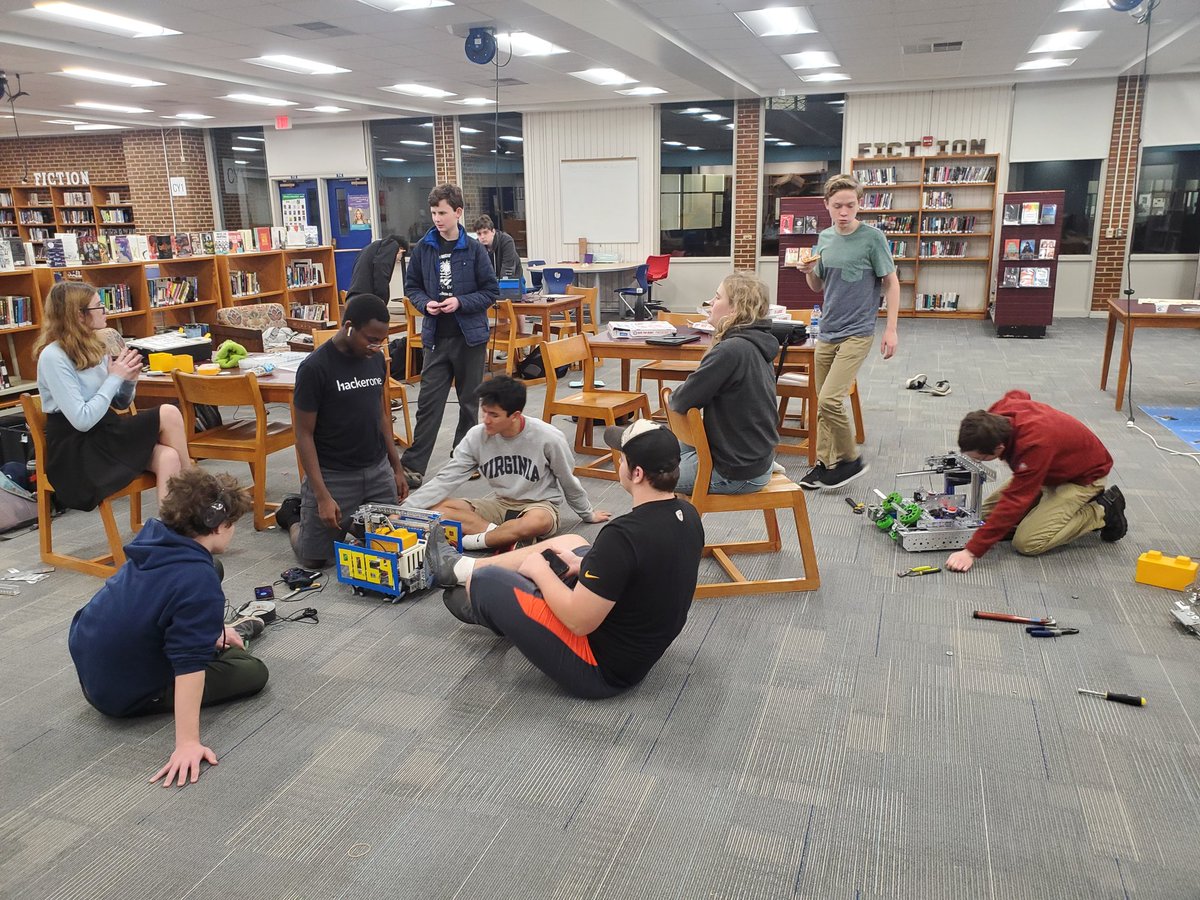21.5 hours.  That's how long these students worked on their robots this week. That doesn't include the time they used during lunches &amp; Patriot Period. All while surviving the regular school day &amp; homework. I'm so proud of their dedication, determination, focus, and  persistence!