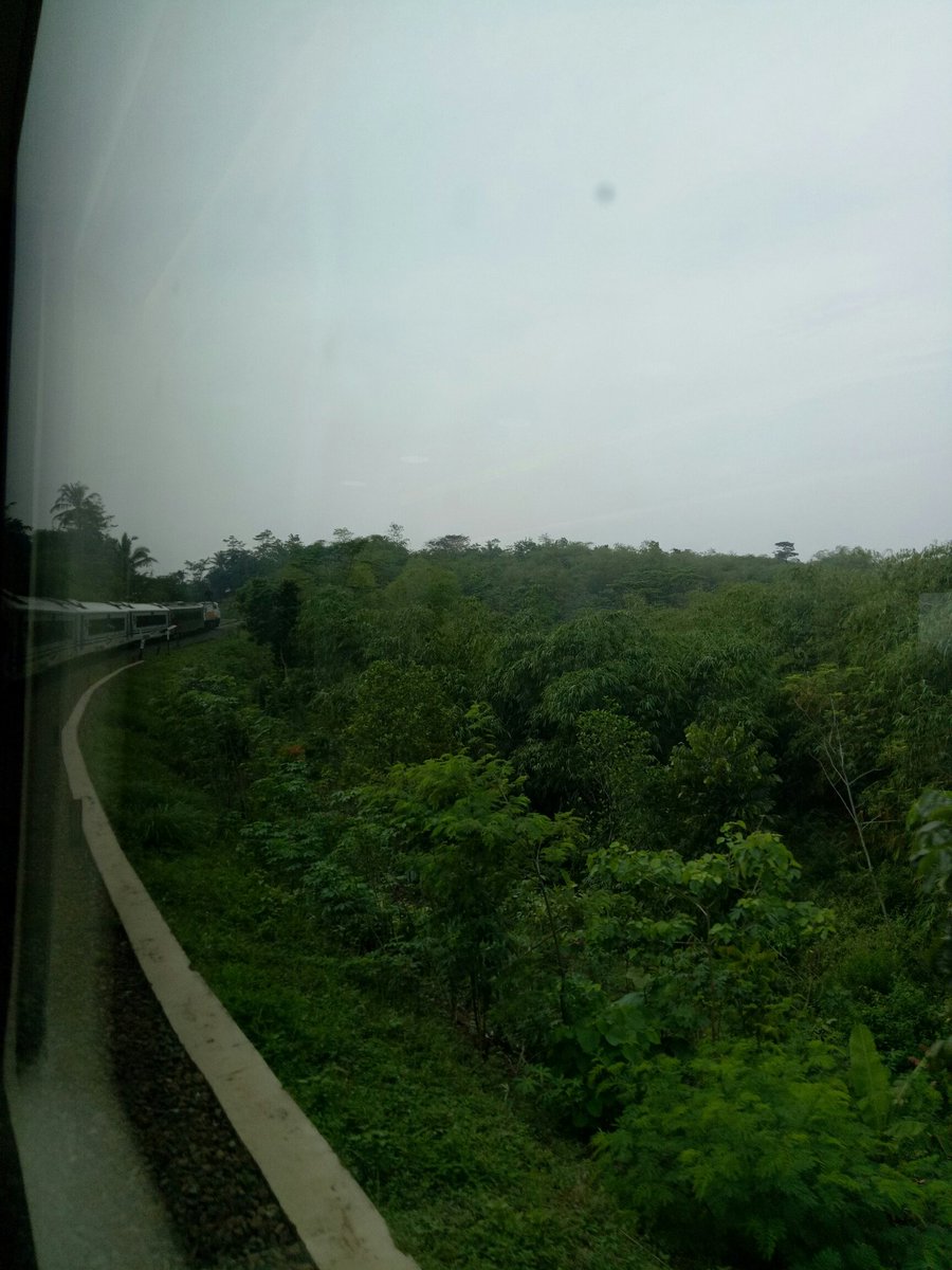 avifhakim's tweet photo. on the train to Bandung with cloudy weather along the way https://t.co/SjtnRN7xZ0