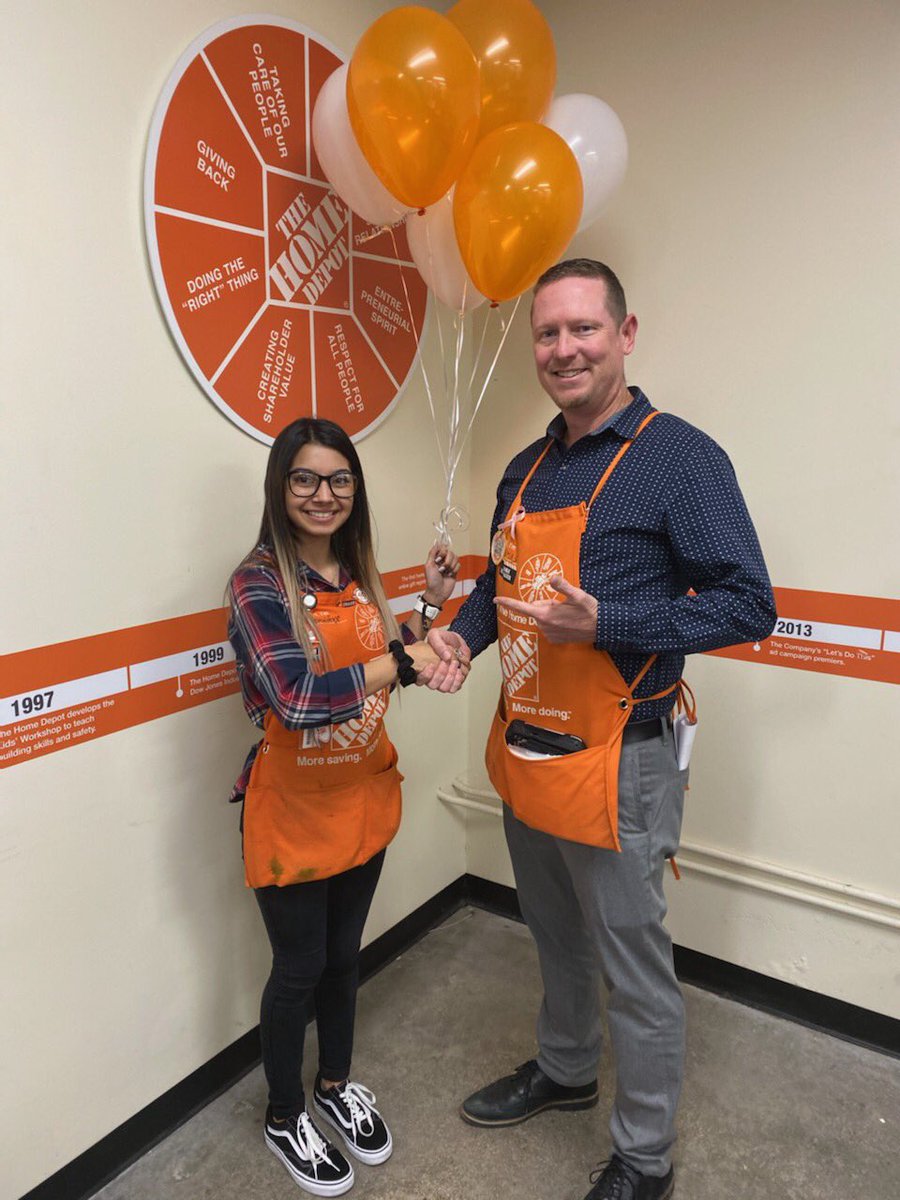 ThomasMageeTHD's tweet photo. NEW PROMOTION!!  So proud of you Jennifer. You’ve added so much value to our team.  PT cashier to FT cashier to Customer Service dept and now today the new LEAD.  @KadeKasner @idrissi_mary @HD6507 @zoebeth34 @voa6507 @KenS_THD6507 @nikkijackson120 https://t.co/SNuJ8PPRaO
