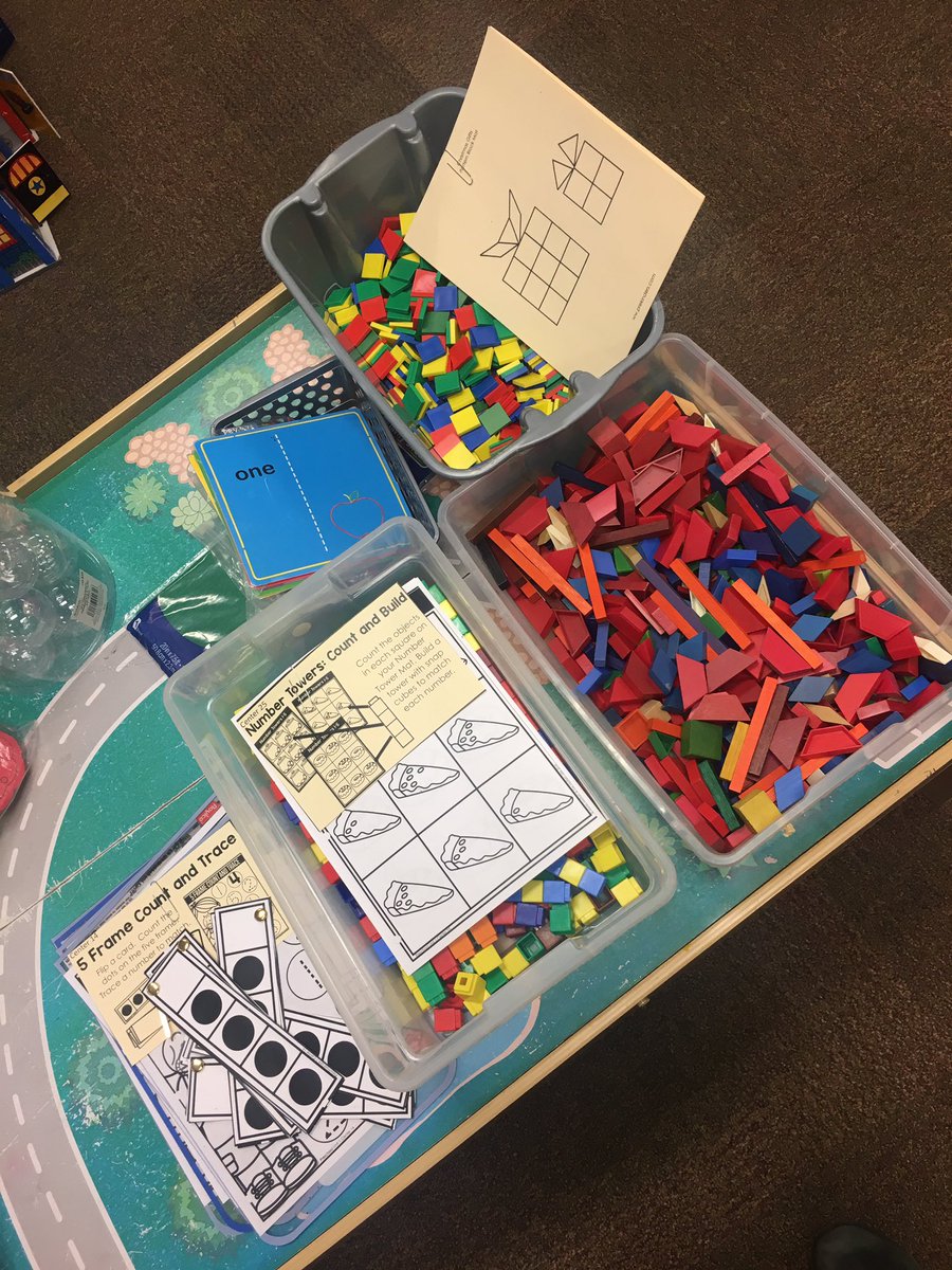 Prep for math centres! My Kindergarten's first time trying them and my first time teaching them. Can't wait for Monday 📚