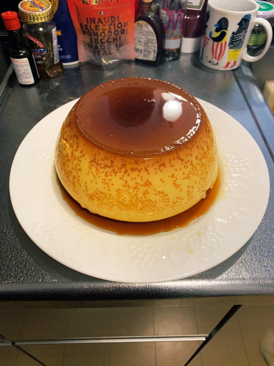 えすきち Ar Twitter ちょっとすが入ったけど炊飯器プリンできた