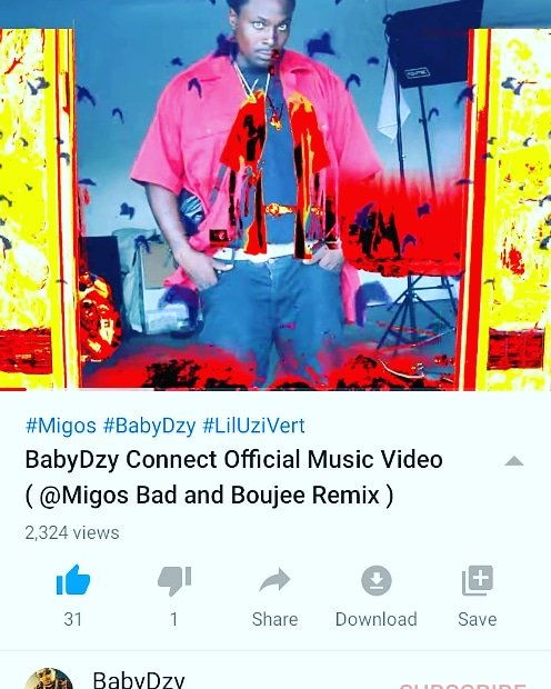 Thank you for all the support if you haven't seen it go check it out my new music video #connect #BabyDzy<a href="/tag/connect"class="tags"><span>#connect</span></a><a href="/tag/goodmusic"class="tags"><span>#goodmusic</span></a><a href="/tag/lamusic"class="tags"><span>#lamusic</span></a><a href="/tag/ukhiphop"class="tags"><span>#ukhiphop</span></a><a href="/tag/babydzy"class="tags"><span>#babydzy</span></a>