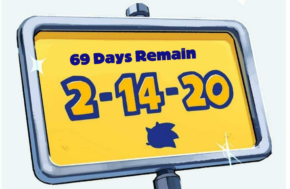 69 days until the #SonicMovie hits theaters!