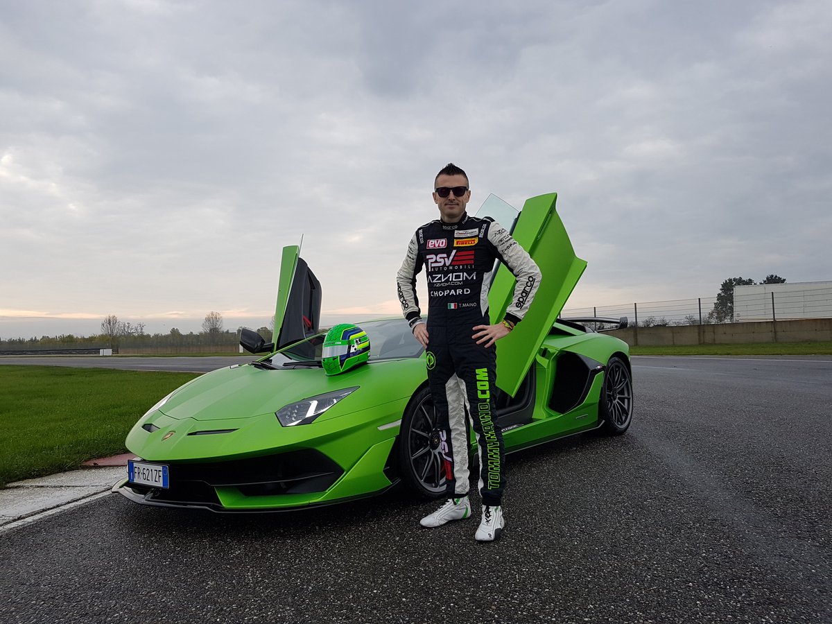 TommyMaino's tweet photo. "A tavolino credevamo che la #AventadorSVJ potesse solo avvicinarsi al record fatto registrare al @nivolacircuit dalla più leggera e compatta #HuracanPerformante. Invece le cose sono andate diversamente..." ➡️ #New #Record @Lamborghini @EvoMagazineIt @TommyMaino #OfficialDriver https://t.co/z95gTbDFtC