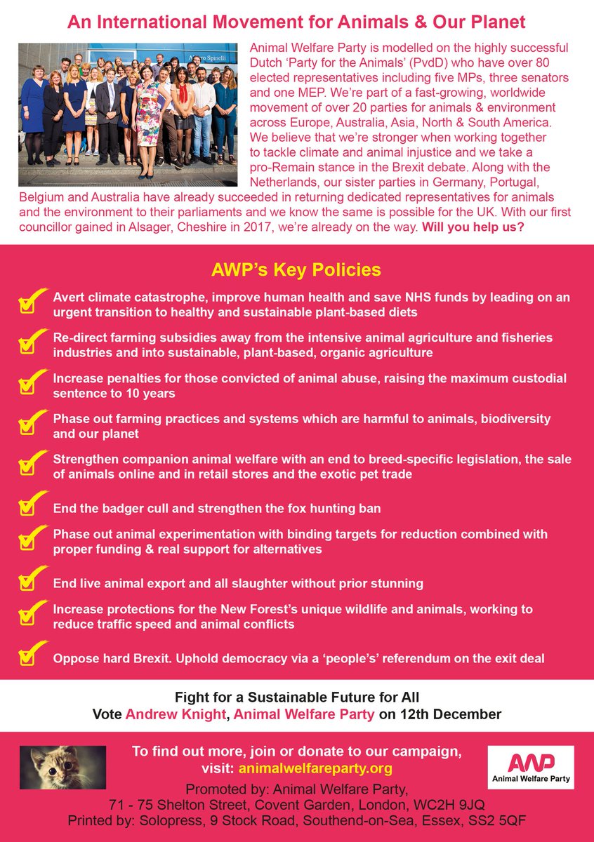 Did you catch Professor Andrew Knight, AWP Candidate for #NewForestEast at last night’s hustings in Sway? He really enjoyed meeting all at St. Luke’s Church & had great feedback from voters. @DrAndrewKnight’s leaflet going out across the constituency now. #GE2019 #VoteAWP