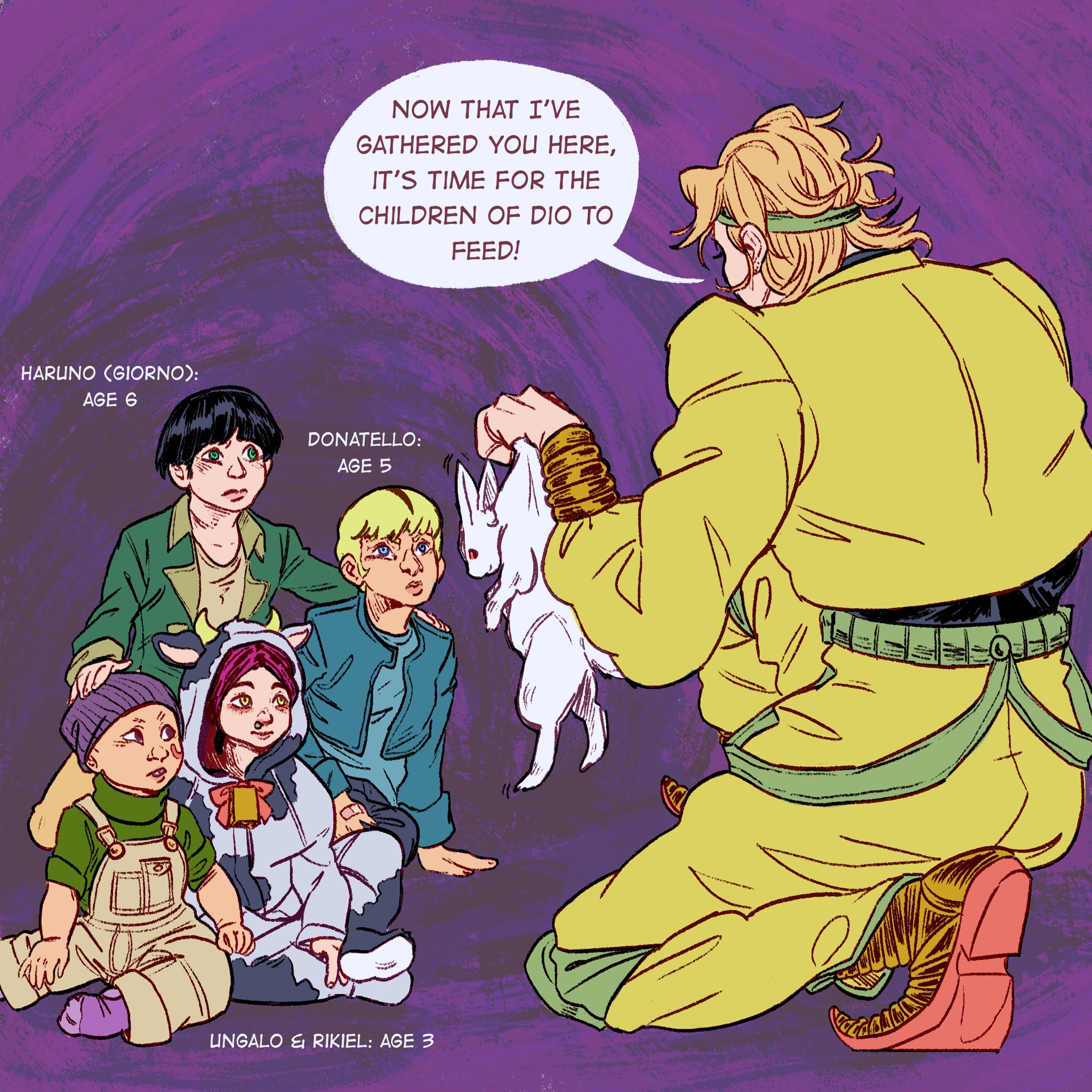 Getawaystickss on X: I wish that Dio's kids being half vampires