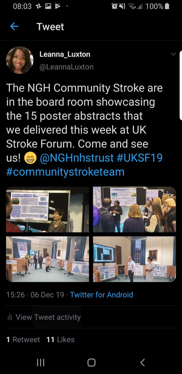 LeannaLuxton's tweet photo. Hard work being carried out to improve stroke care in Northamptonshire and nationally! #rebuildinglives #transformULrehab #movingforwardsafterstroke @UKStrokeForum @NGHnhstrust @soniaswartCEO https://t.co/3eGzZyvbda