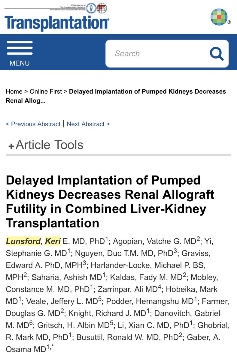 keri_lunsford's tweet photo. #machineperfusion allows delay of kidney transplant for 24 hours following #livertransplant and can protect kidneys from injury and improve survival following #slkt . Congratulations to the transplant teams @UCLASurg and @MethodistHosp
https://t.co/hqgw05pjoG https://t.co/F6cyAJXycb