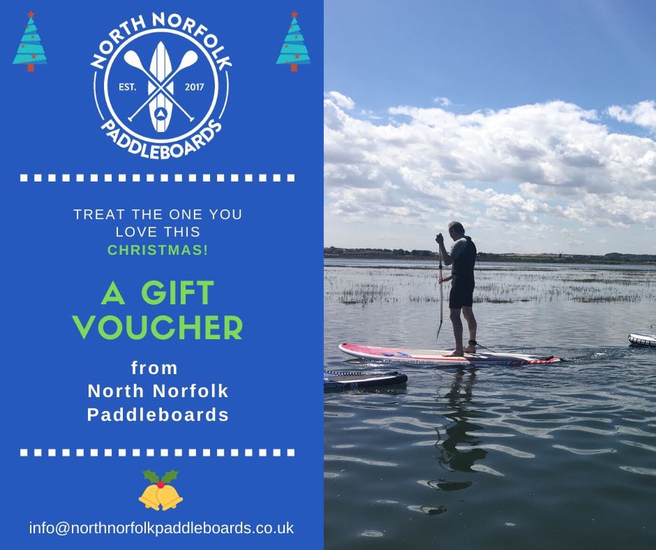 Give them something they've never done this Christmas with a Gift Voucher from 'North Norfolk Paddleboards'
#NorthNorfolkGiftVoucher #NorthNorfolkCoast