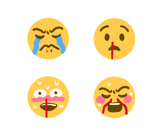 まち Twitterissa このへんの顔文字がほしい
