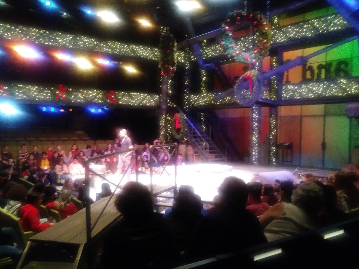 WambleMr's tweet photo. Stayed late after #AChristmasCarol @DallasTheater as part of #DTCProjectDiscovery with #UniversalAcademy Thank you for promoting the importance of theater arts to our DFW Schools https://t.co/ekwfDhiJA0