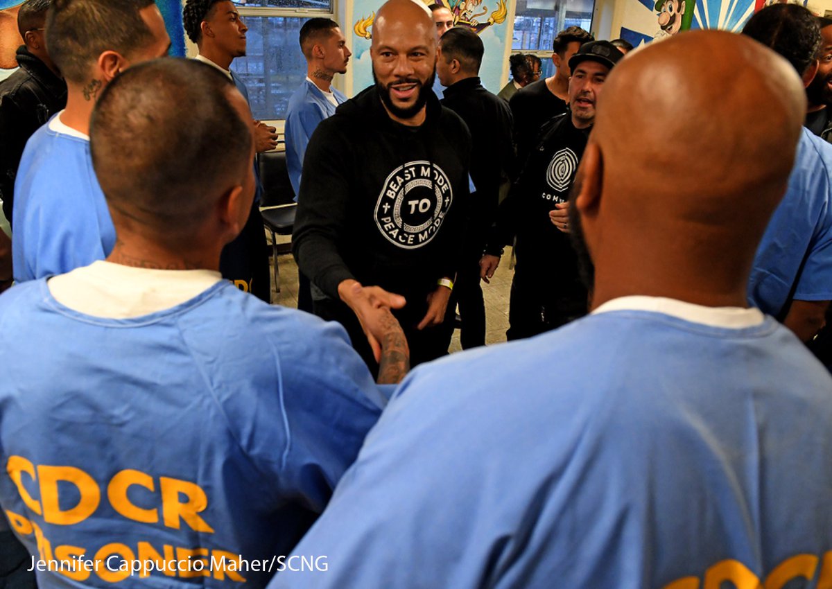 JCMaherPhoto's tweet photo. . @common performs during a concert at the California Rehabilitation Center in Norco on Friday, Dec. 6, 2019. The event was organized by the Represent Justice Campaign, Common's Imagine Justice initiative and the Anti-Recidivism Coalition. https://t.co/gdQpzLdb3x