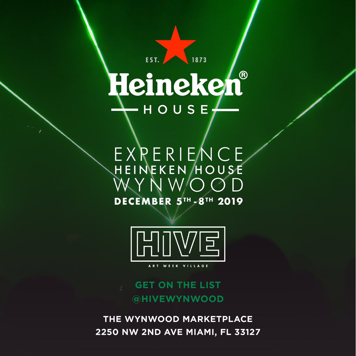 Here for a good time not a long time 💥 ⁣⁣⁣
⁣⁣⁣
When the art galleries close, you know where to go. Come party with us at Wynwood’s 1st <a href="/Heineken/">Heineken</a> House at <a href="/thedeckwynwood/">thedeck Wynwood</a>.