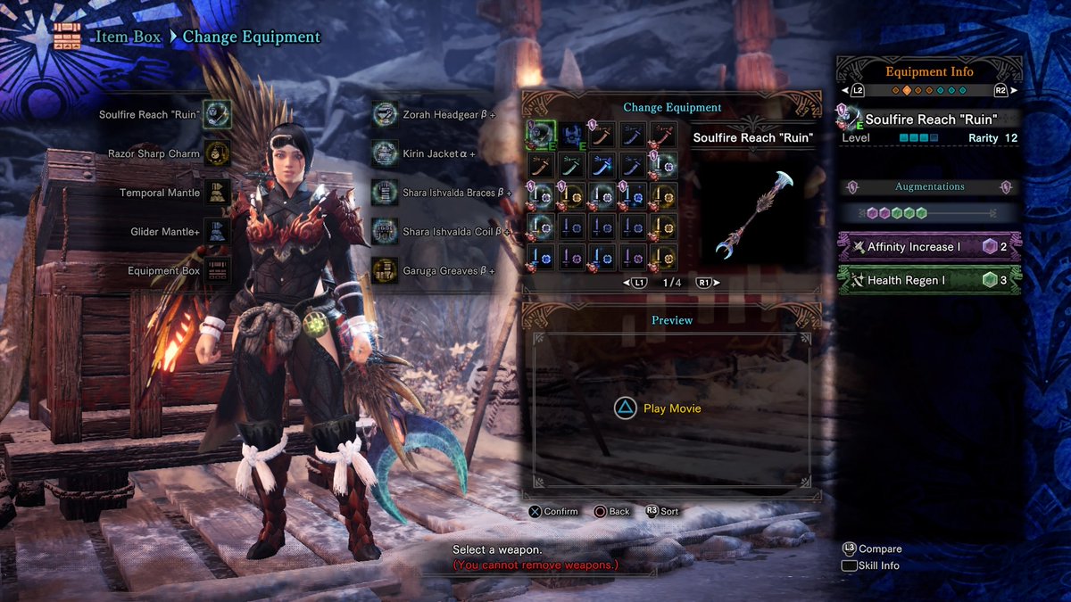 TisaVhasce's tweet photo. My nearly invincible IG set! No need for potions! #MHW #Iceborne #monsterhunter #MHWIB #MIXEDSETS https://t.co/Y62Co8QnCj