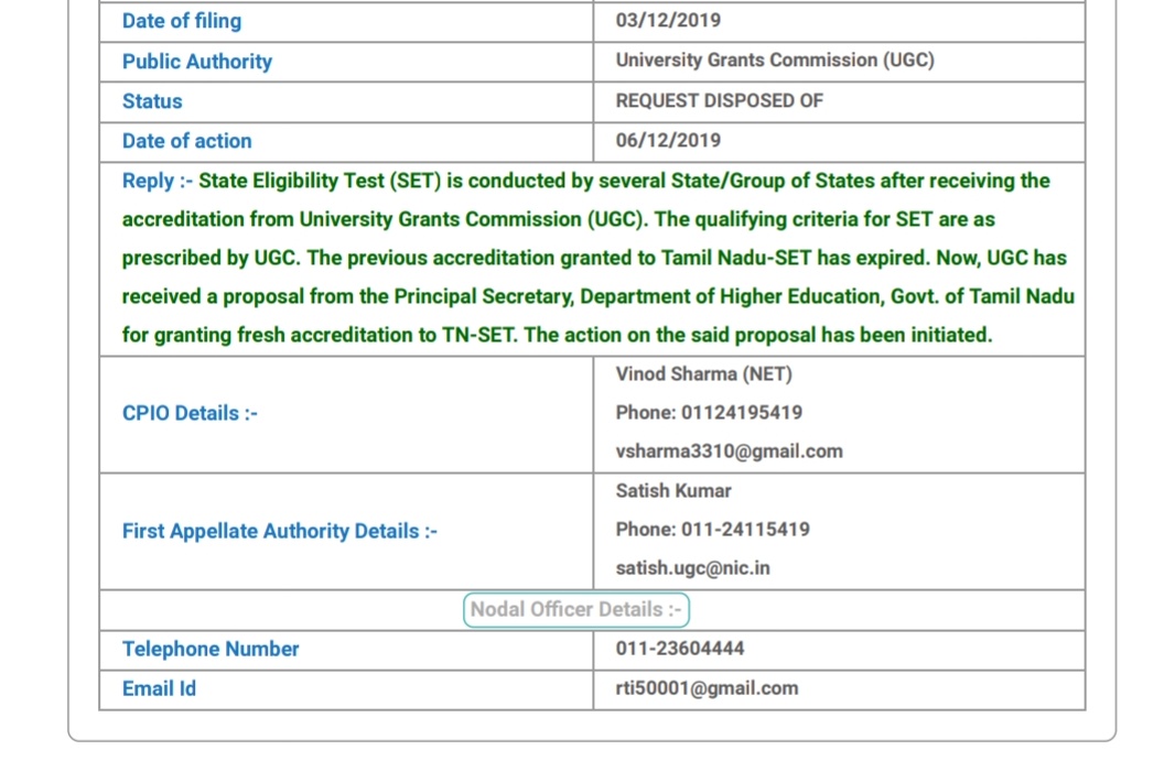 D_VjBhaskar's tweet photo. @CMOTamilNadu @KASengottaiyan @karthickselvaa @GunasekaranMu @The_Abinesh @Deva_ICL #Tnset exam delay reason from UGC @ugc_india #Tamilnadu #stateeligibilitytest #SET #Assistanprofessor https://t.co/axRRirJxsc