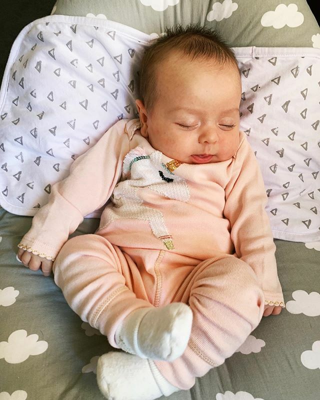 creativecoffee's tweet photo. MY BABY DAUGHTER LAUGHED FOR THE FIRST TIME TONIGHT 😍😭🥳 Thanks to @grazzia_sagastume for my adorable unicorn outfit! 
#mabelkayj https://t.co/a2qJJnF4HY https://t.co/y6nhmgmSAG