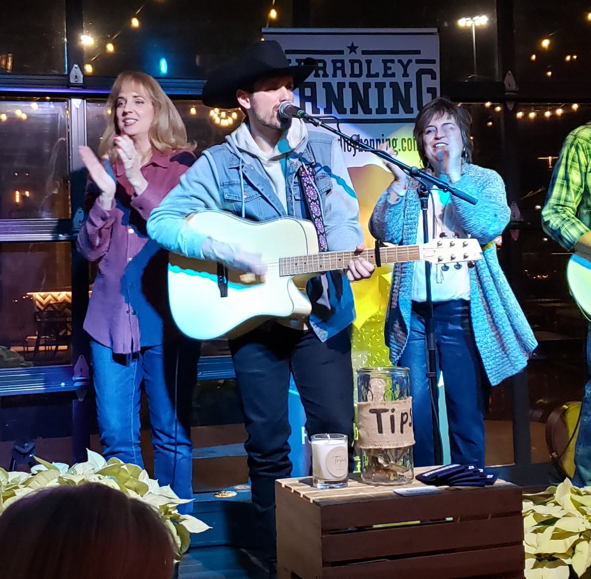 David C. Banning (@davidcbanning) on Twitter photo It's <a href="/BradleyBanning/">Bradley Banning</a> and his background singers/dancers/clappers @ Troy's tonight in <a href="/tx_live/">Texas Live!</a> It's <a href="/BradleyBanning/">Bradley Banning</a> and his background singers/dancers/clappers @ Troy's tonight in <a href="/tx_live/">Texas Live!</a>