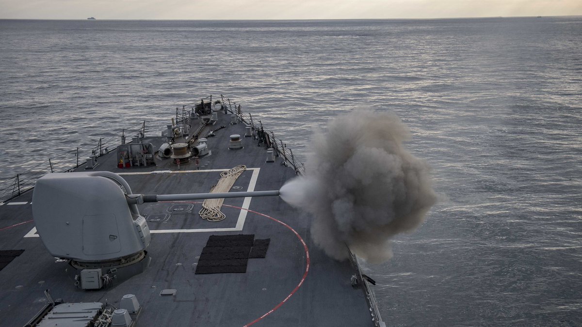 US Navy - USS Carney DDG 64 Crew Live Fire Exercise