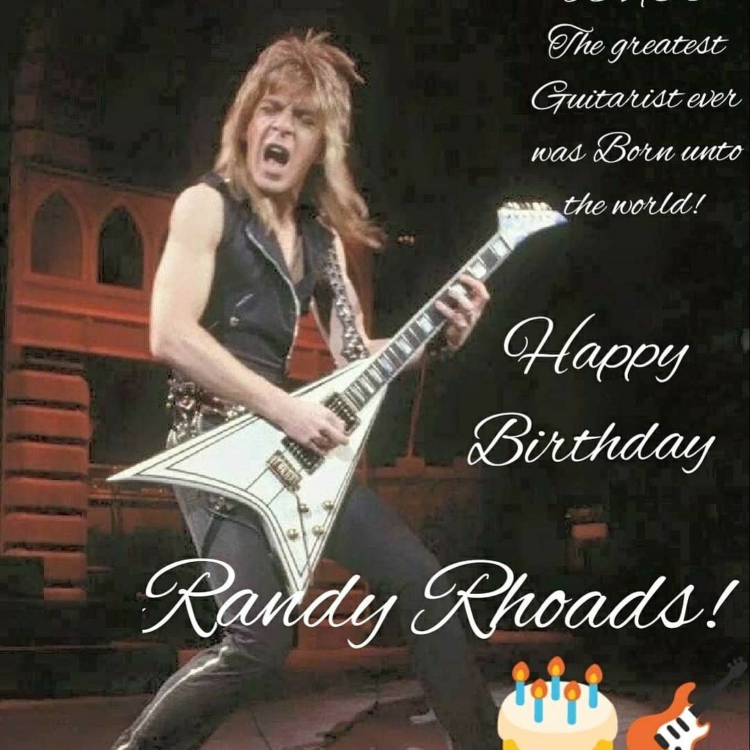 Happy Birthday Randy Rhoads. Gone, but never forgotten!    