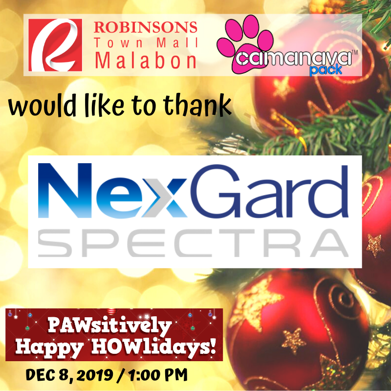CamanavaPack's tweet photo. Camanava Pack and Robinsons Town Mall Malabon would like to thank our partner... Nexgard Spectra.

Freebies for attendees until supplies last. https://t.co/V8KsgUZ50S