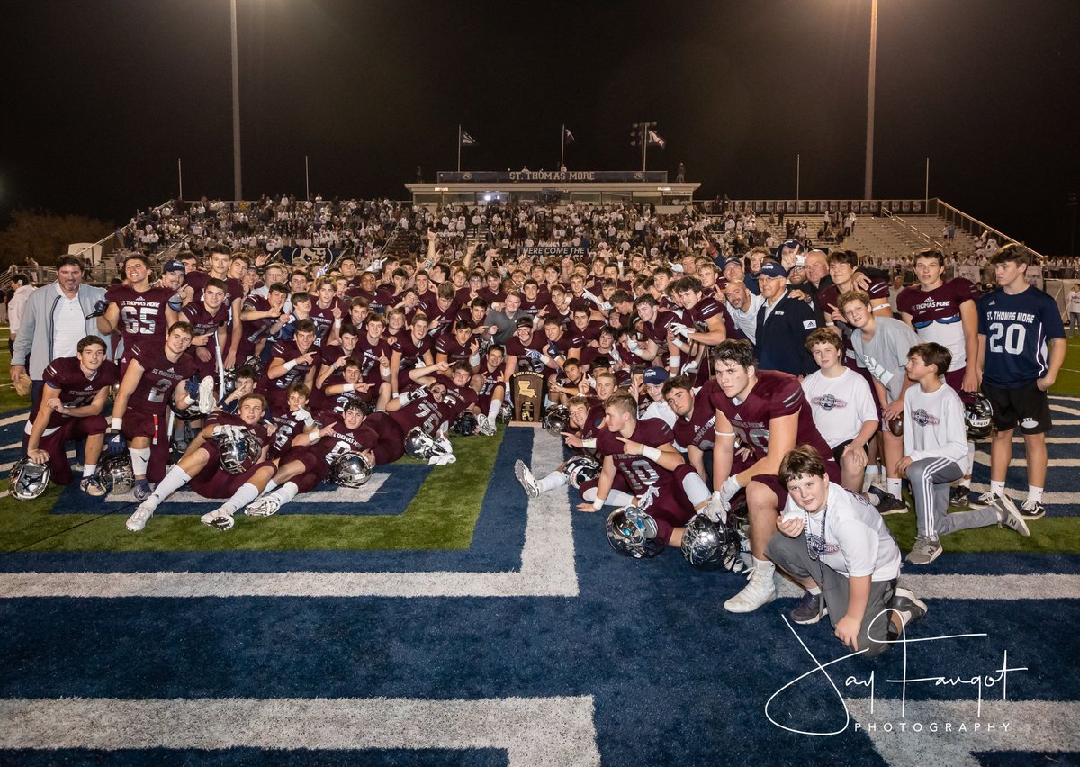 STMCatholicHS's tweet photo. .@STMCougarFB congrats Cougars! #statechampions @caleb_holstein6 #mvp https://t.co/ZFtdalwYZT