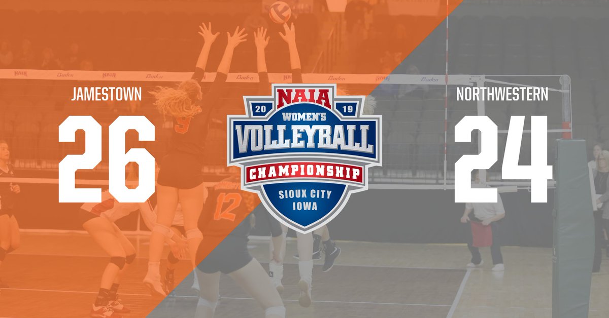 JimmieAthletics's tweet photo. VB: JIMMIES ADVANCE TO THE NAIA SEMIFINALS! UJ wins 4th set 26-24 and defeats NWC 3-1 #GoJimmies #JimmiePride https://t.co/VczhuV0ZtT