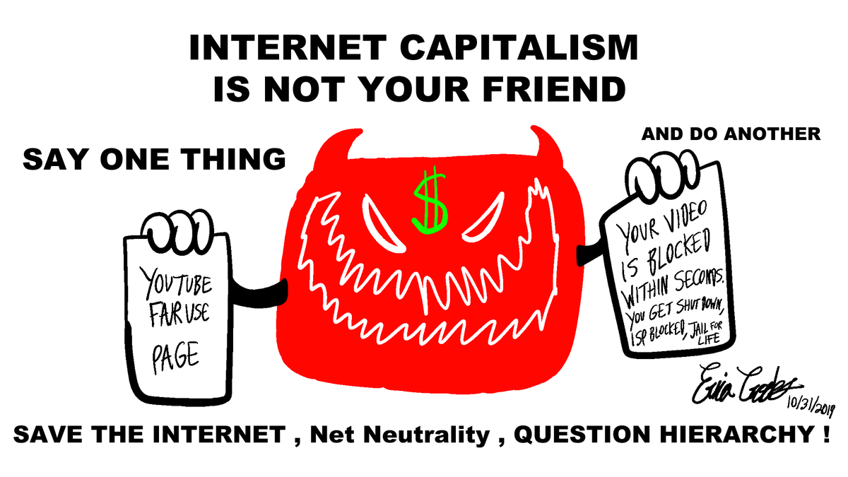 crooks_erica's tweet photo. #YouTubeWalkOut Dec 10 - 13 #youtube #google #coppa #youtubecoppa #savetheinternet #takebacktheinternet #ourtube #youtuber #youtubers #youtubersunite #youtubestrike #youtubechannel #youtube2020isgoingtoSUCK #youtubesucks #ericacrooks #satire #politicalsatire #takebackyoutube #now https://t.co/q1oV5R7qWT