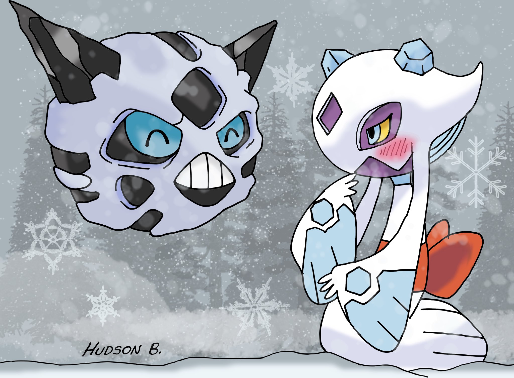 HudsonB on X: Dia 6 tipo gelo favorito: Froslass Melhor casal Pokémon que  existe, desculpa Nidofamília #pokecember #pokecembervdt #pokemon #desenho  #draw #glalie #froslass  / X