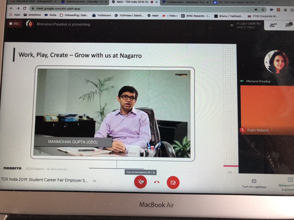 Bhanz19's tweet photo. Thank you #Nagarro for presenting to #Salesforcestudents today #TDXindia19 https://t.co/5sbOan1sxE