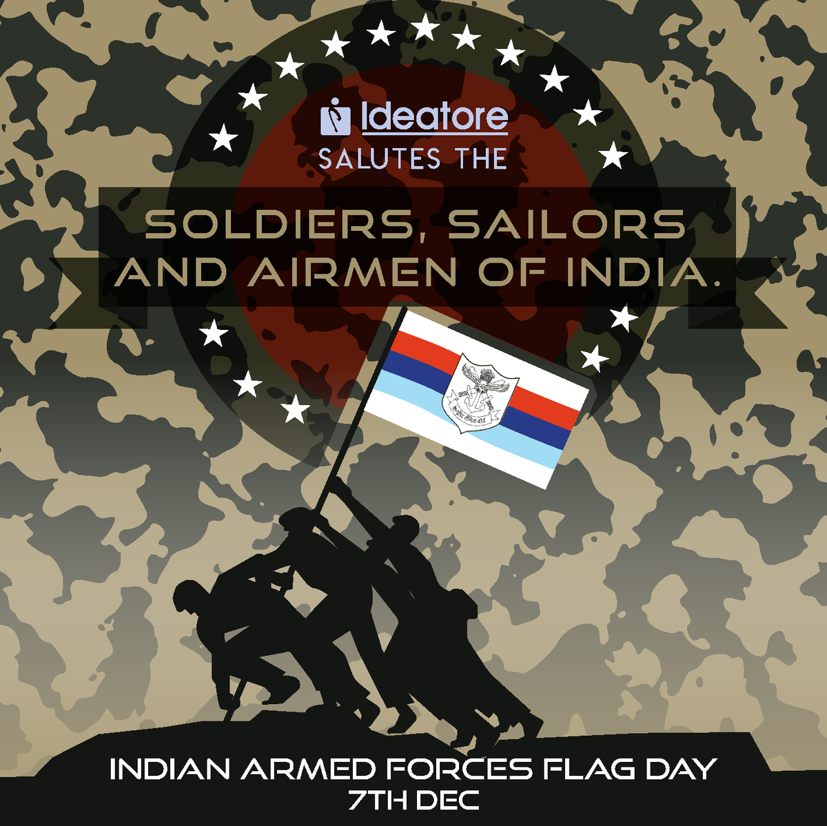 ideatore's tweet photo. On this #ArmedForcesFlagDay we salute the #martyrs, #honour the brave, and express our solidarity and support towards welfare of widows, children, disabled, blind and sick ex-servicemen.
#ArmedForcesFlagDay2019 #indianparamilitaryforces #indiancommandos #paracommando https://t.co/I9pUUWskSL