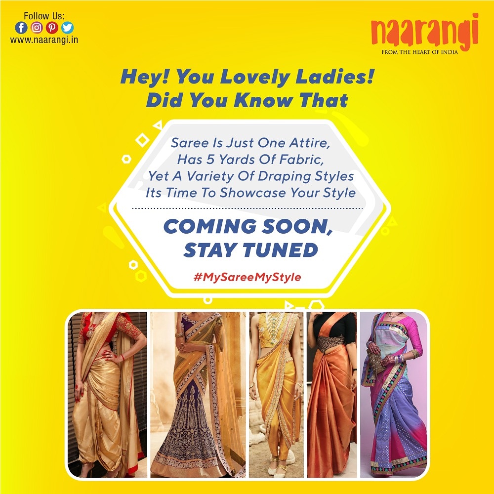 NaarangiCrafts's tweet photo. Did you know this?

#sarees #styleinspo #ContestAlert #ComingSoon
#StayTuned #drapingstyle #onlinefashion #unique #naarangicrafts https://t.co/YbmmX9nHnq