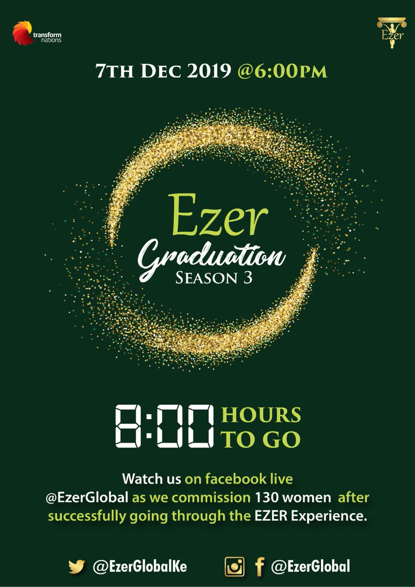 EzerGlobalKe's tweet photo. Ladies the day is here with us. we are just a few hours away from a night like no other. Put on your dancing shoes and lets get ready to influence graciously. #ezerdraduation #130women #graciuosinfluence https://t.co/oGaDI8iq8e