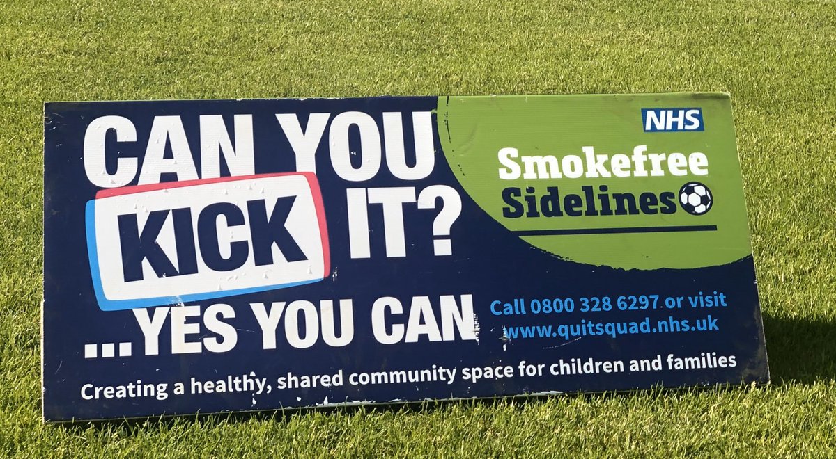 Watching football this weekend? Can you kick it? #SmokeFreeSidelines