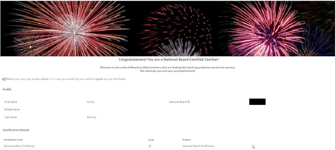 Ashley Blackley, NBCT tweet media