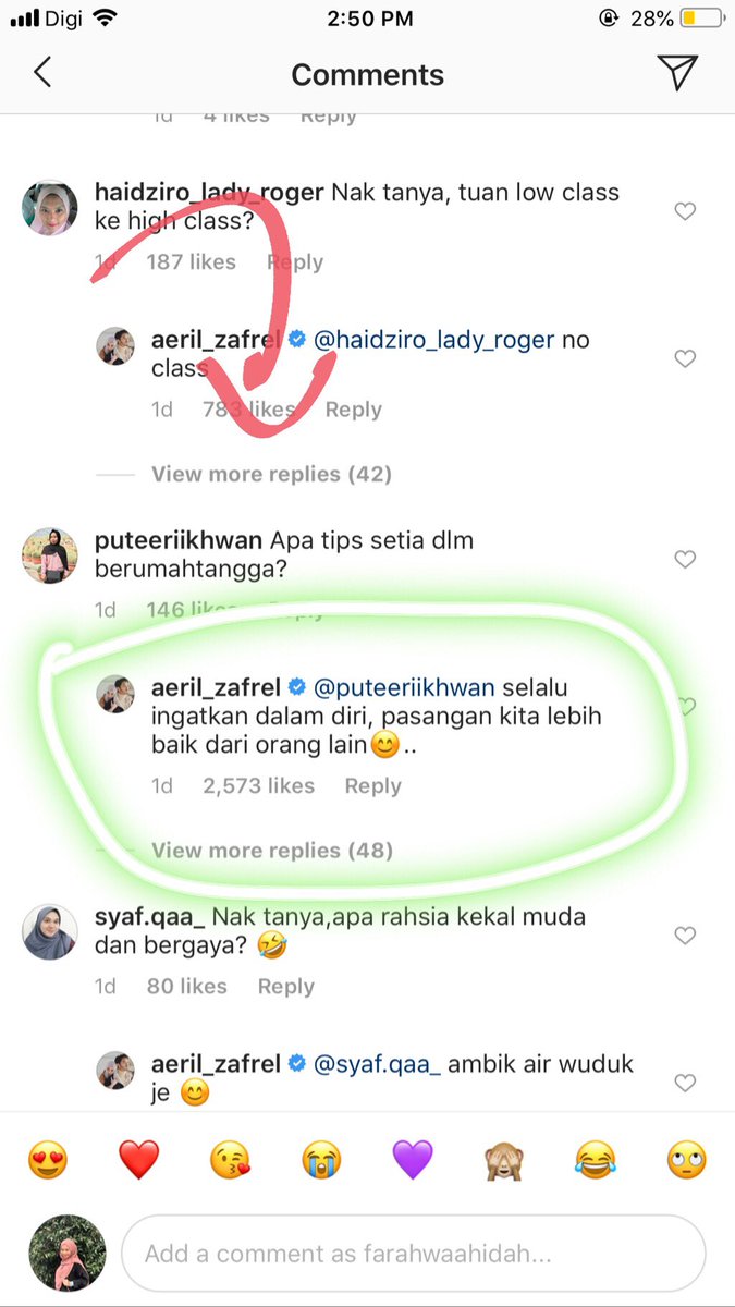 farahwaahidah1's tweet photo. Terbaca niiii tadi,hmm one in a million😌 https://t.co/T0Rpr2ejeg