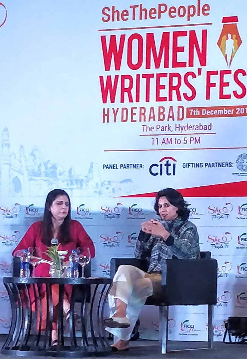 'As a working woman, I wish had a wife for all the support' - @soniandtv 
'When would we able to measure household chores by women' - @shailichopra at   @womenwriterfest by @SheThePeople on the power & potential of #womenworkforce  #workingwoman #WomenWritersFest