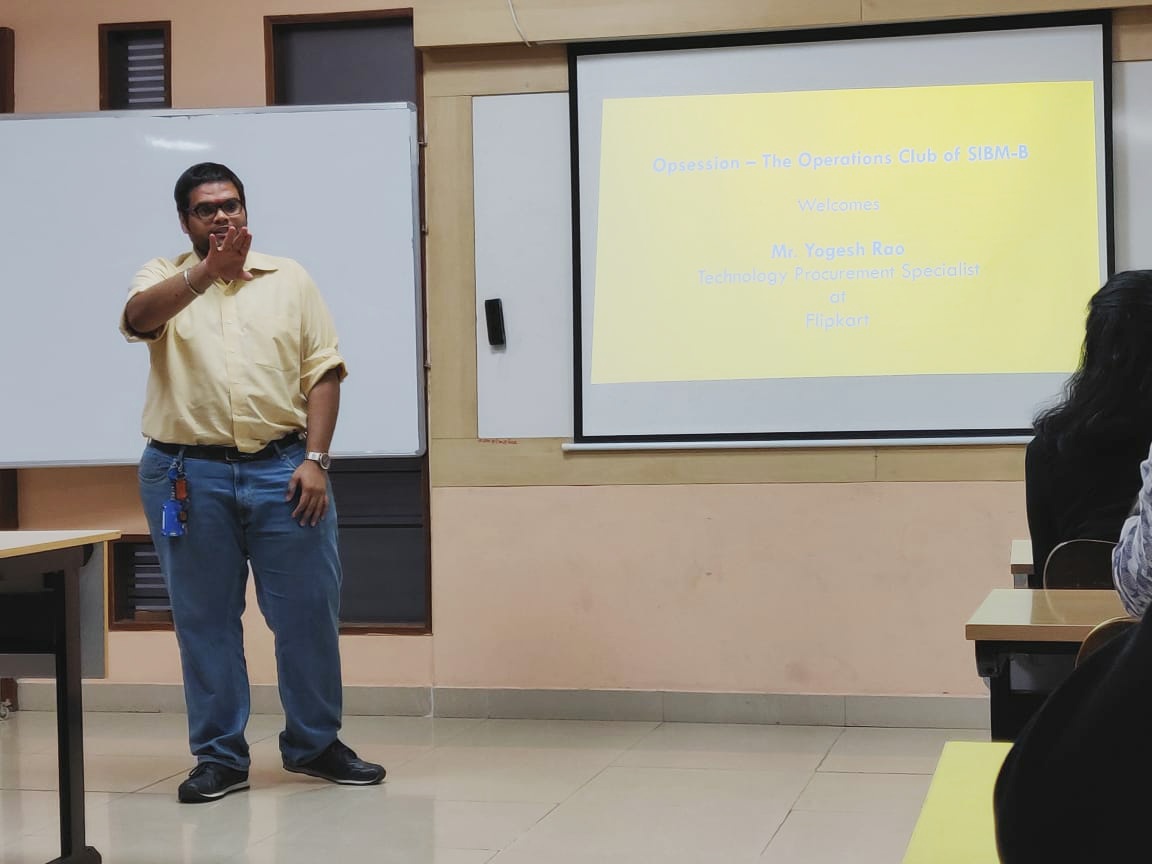 SIBMBengaluru's tweet photo. Opsession- The operations club organised a guest session by Mr Yogesh V Rao, an alumnus of SIBM Bengaluru.
With a diverse experience in IT services, supply chain and procurement; Mr. Yogesh has been associated with many renowned brands.
#LifeAtSIBMB #SIBMBengaluru #Opsession https://t.co/DUa1uMUYe0