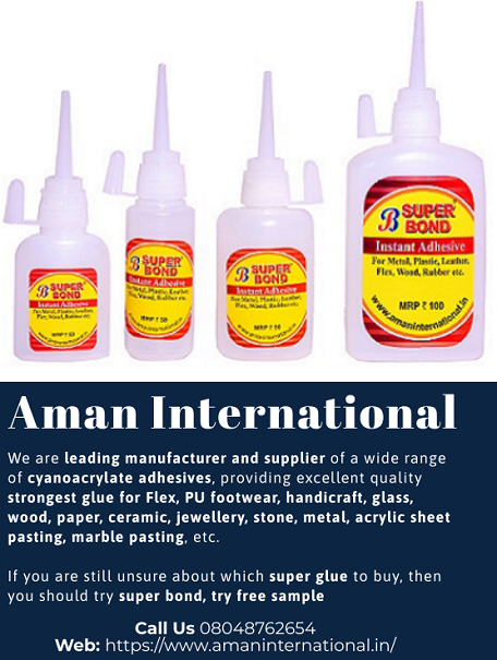 AmanInternatio3's tweet photo. #Cyanoacrylate #adhesivesupplier
Web: https://t.co/lLb9lmM5ze

#UnnaoCase #8दिसम्बर_भारतबन्द #YogiAdityanath #akhileshyadav #DepressionFeelsLike #UnnaoTruth #Uniform_Civil_Code #UnnaoHorror #unnaokibeti #AlaVaikunthapurramulooTeaser https://t.co/vLc4whGfug