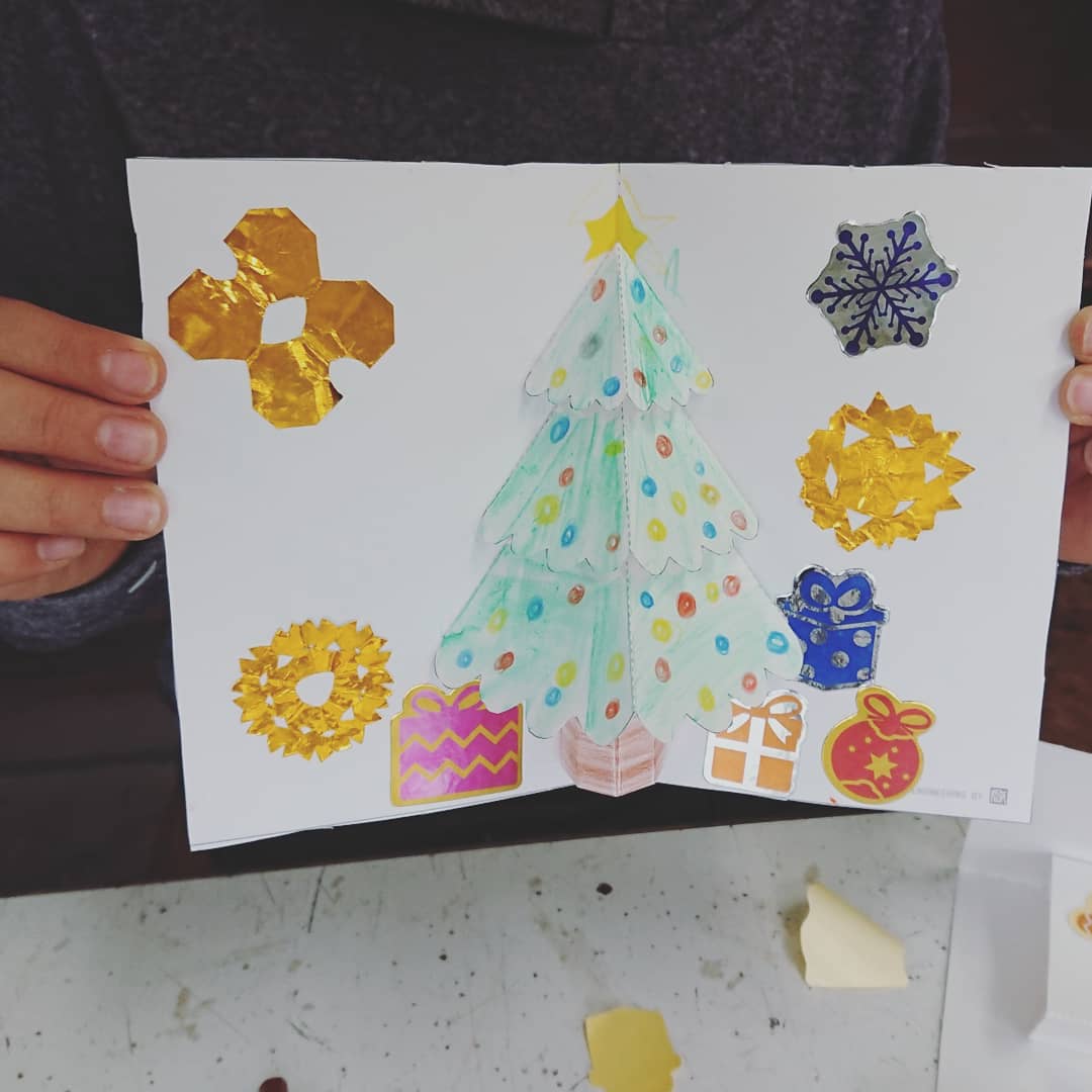 クリスマスカード手作り
