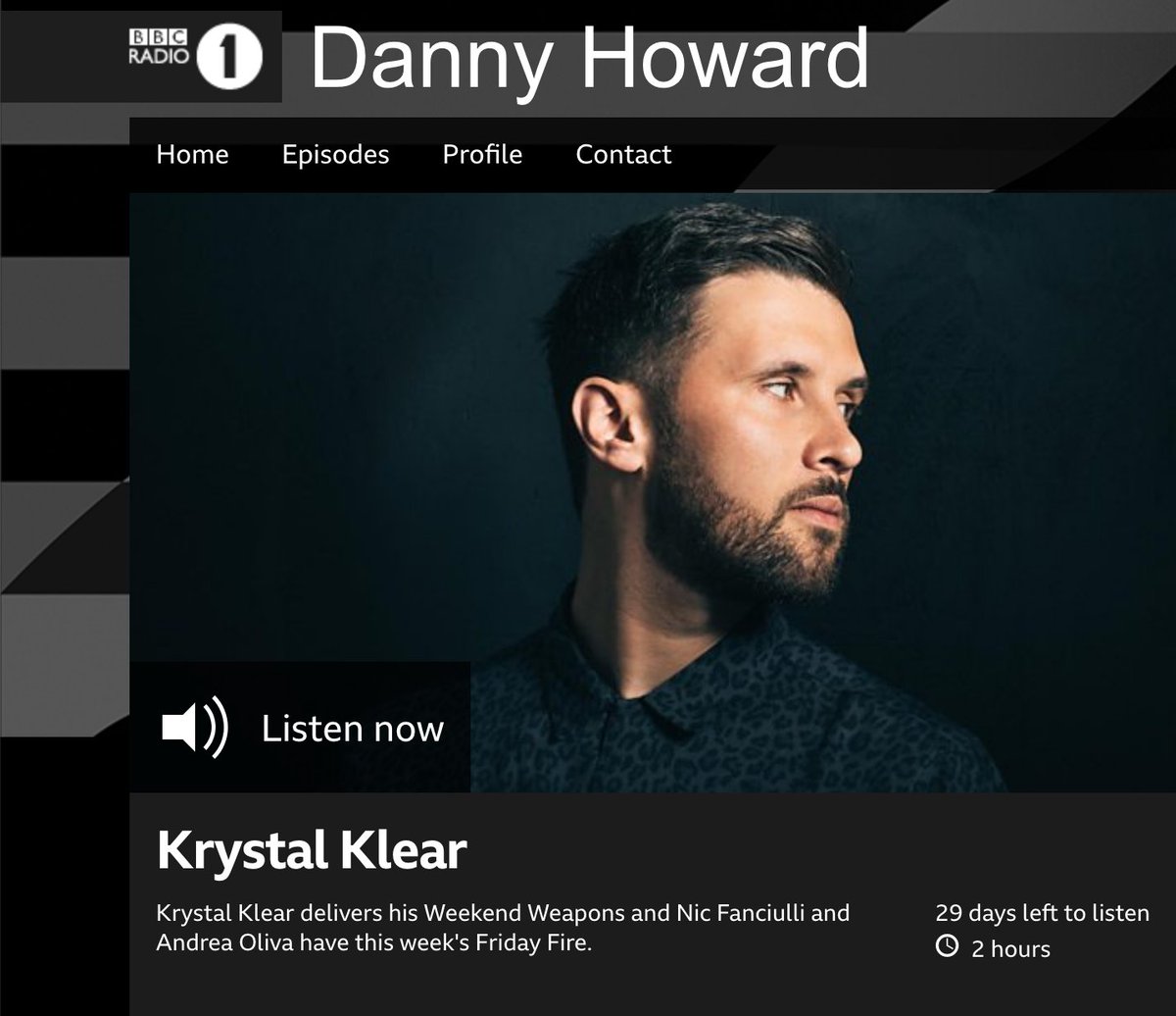 .Shouts to <a href="/dannyhowarddj/">Danny Howard</a> for the big licks on the latest #Klassified release. <a href="/Fulltone_Music/">Fulltone</a> <a href="/audioflymusic/">Audiofly</a> 

bbc.co.uk/programmes/m00…