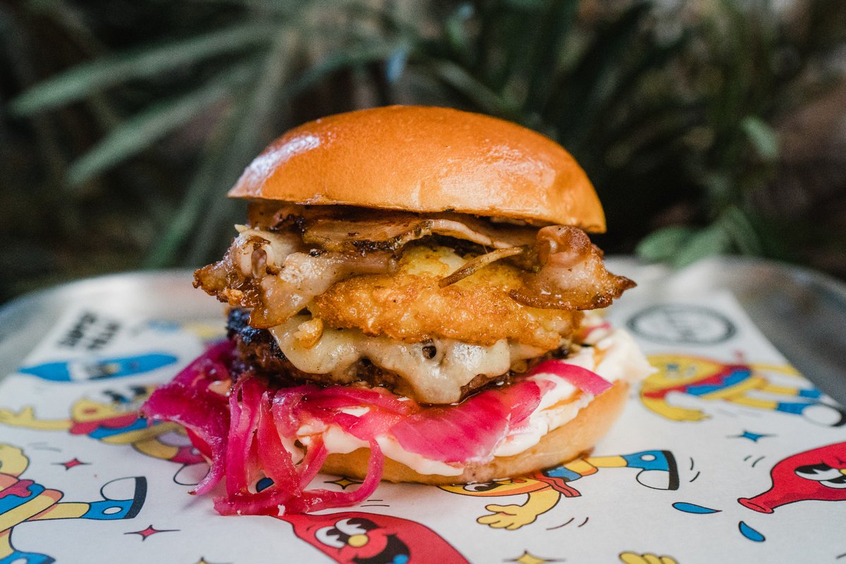 CHRISTMAS SPECIAL HAS LANDED.
Aged beef patty
Cheddar
Potato rosti
Porchetta
Bone marrow herb butter
Garlic mayo
&amp; pickled onions. 
On til christmas then its gone !!
'PORCHETTA 'BOUT IT.