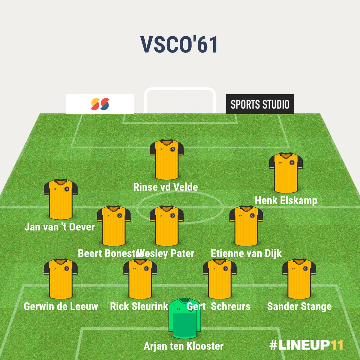 VSCO61nieuws's tweet photo. Opstelling VSCO'61 tegen Den Ham: https://t.co/nwRIsV4SP1
