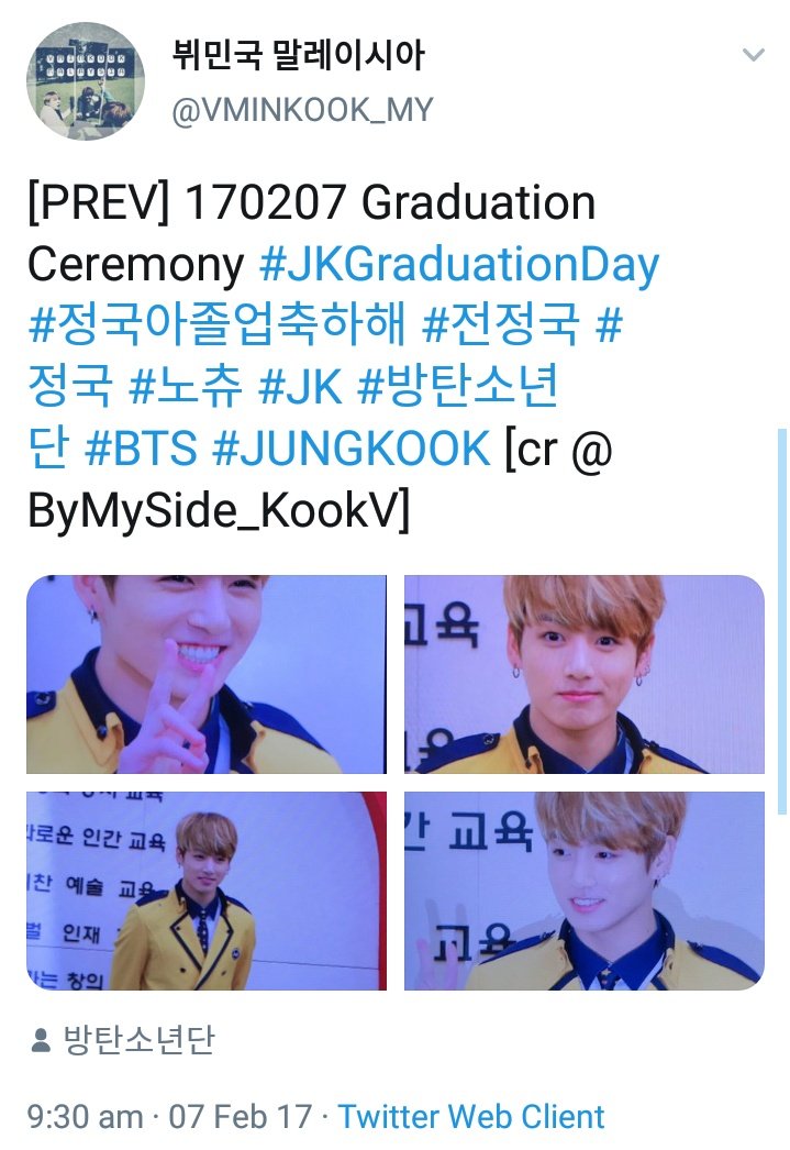  @ByMySide_KookV sneaked into J*ngkook's graduation which was a private, non-B*S-related event. this fansite is also included in the Saipan incident.